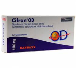 Cifran OD 1000 mg (5 pills)