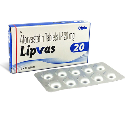 Lipvas 20 mg (10 pills)
