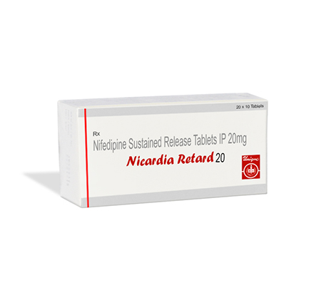 Nicardia Retard 20 mg (30 pills)